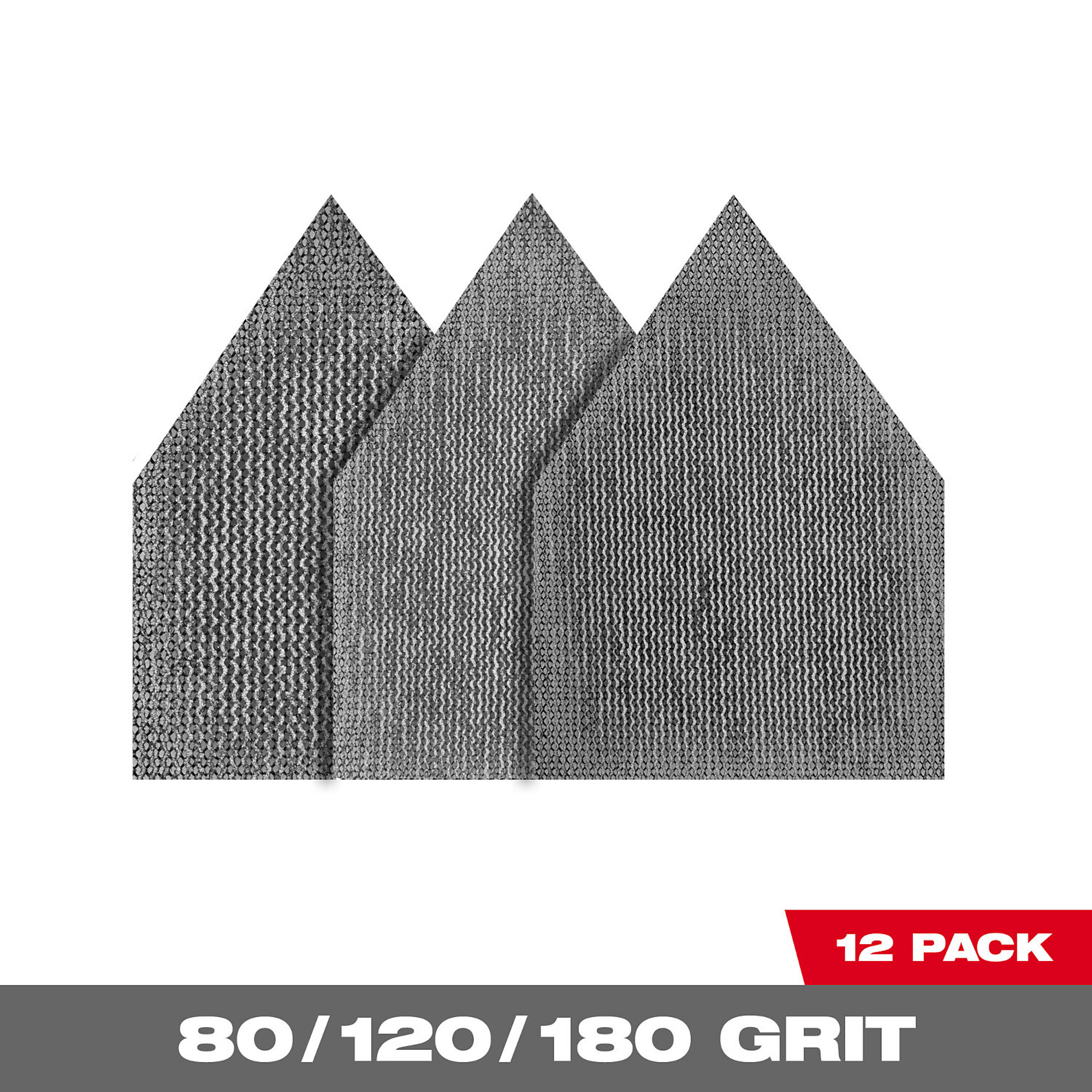 Milwaukee Mesh Sanding Sheets for M12 Orbital Detail Sander, 12-Pk., Model# 48-80-5405